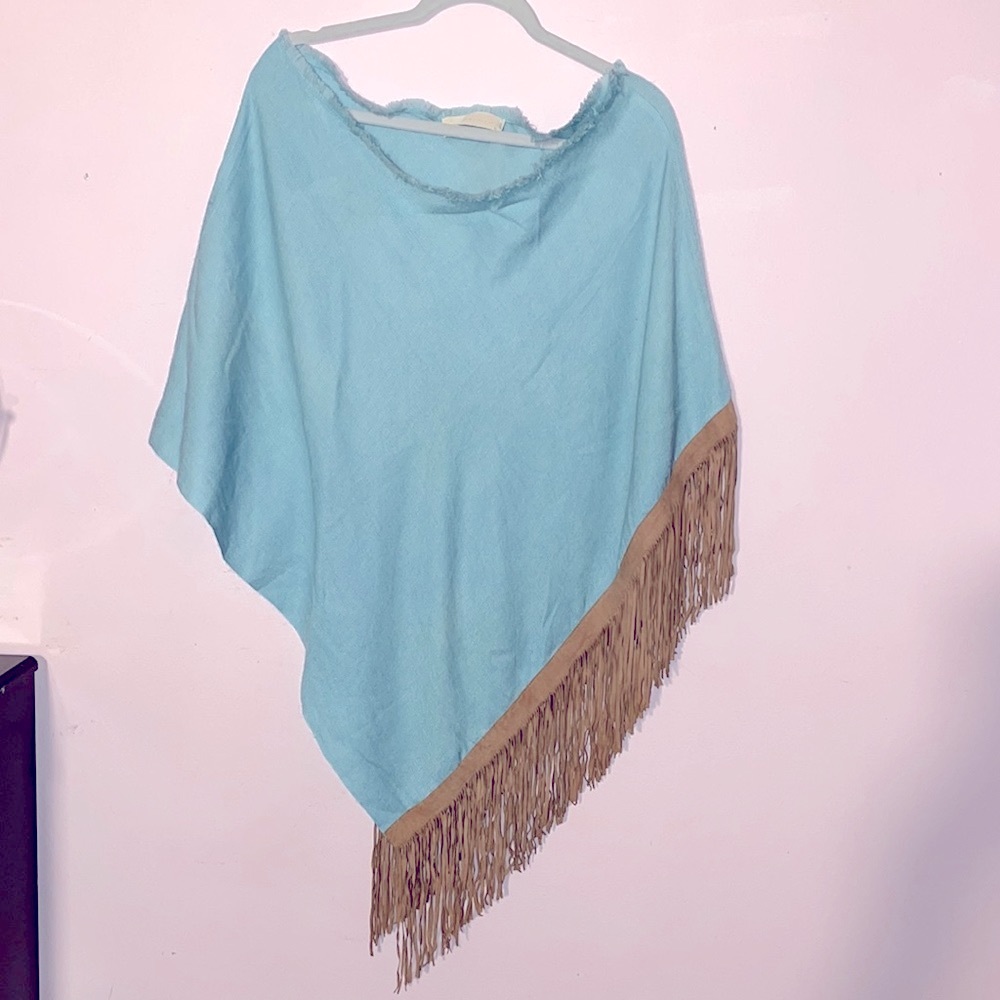 Schumacher blue poncho